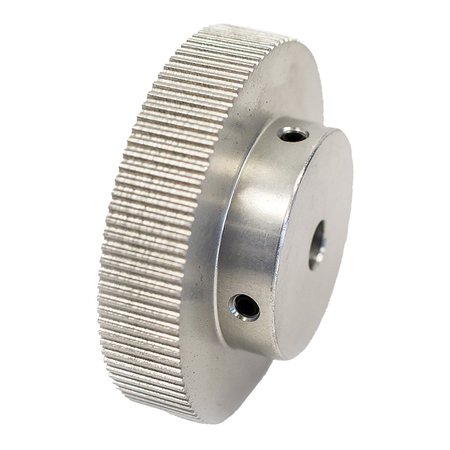 B B MANUFACTURING 100-2P09-6A4, Timing Pulley, Aluminum, Clear Anodized 100-2P09-6A4